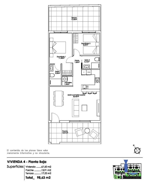 Bungalow w Pilar de la Horadada, Hiszpania, 67m² - obraz 6