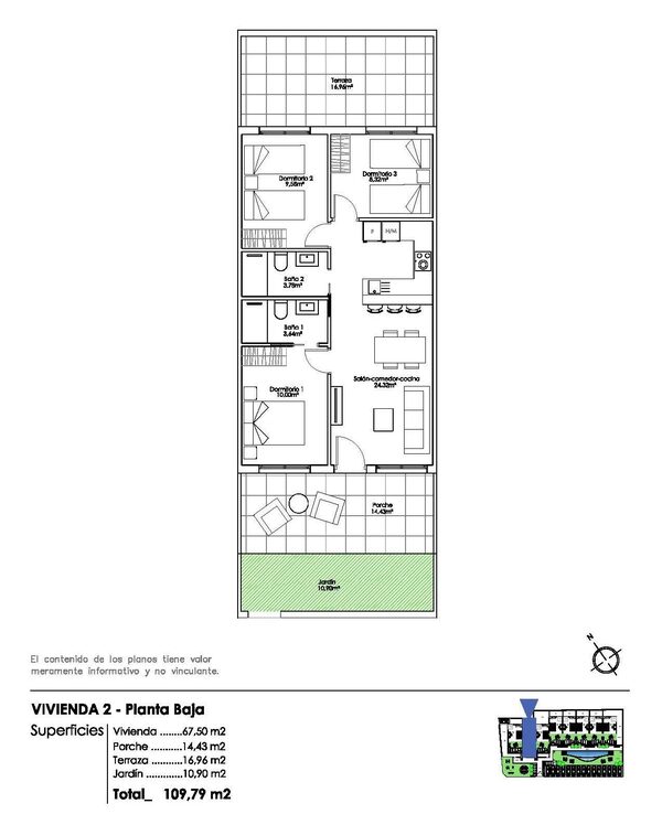 Bungalow w Pilar de la Horadada, Hiszpania, 67m² - obraz 6