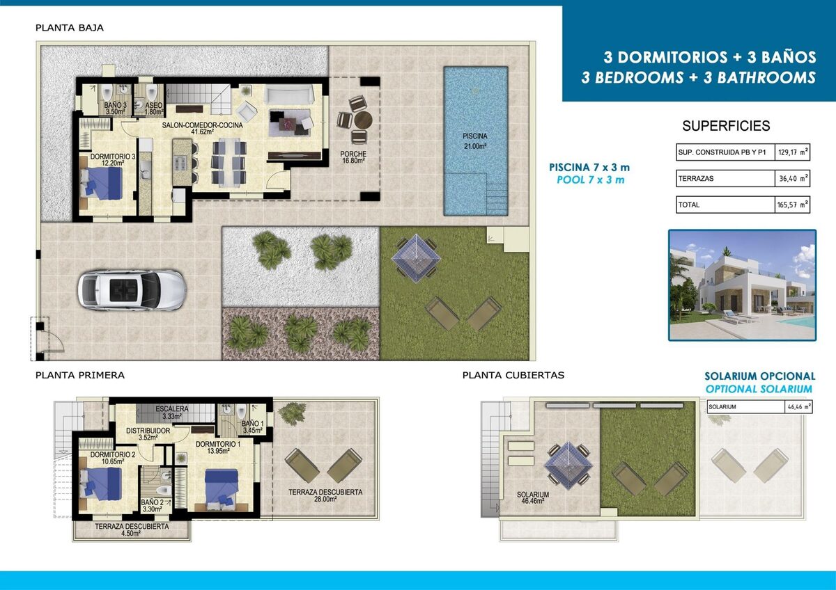 Villa with 3 bedrooms, 129m² in Polop, Spain [ID: 0137-N8655]