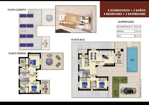 Вилла в Ориуэла, Испания, 169м² - изображение 5