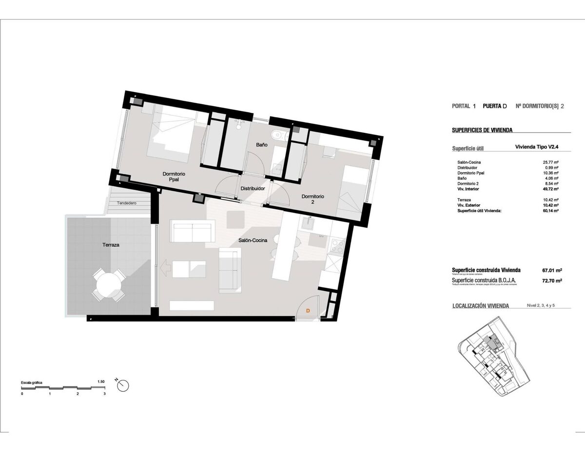 Apartment with 2 bedrooms, 72m² in Estepona, Spain [ID: 0137-N8621]
