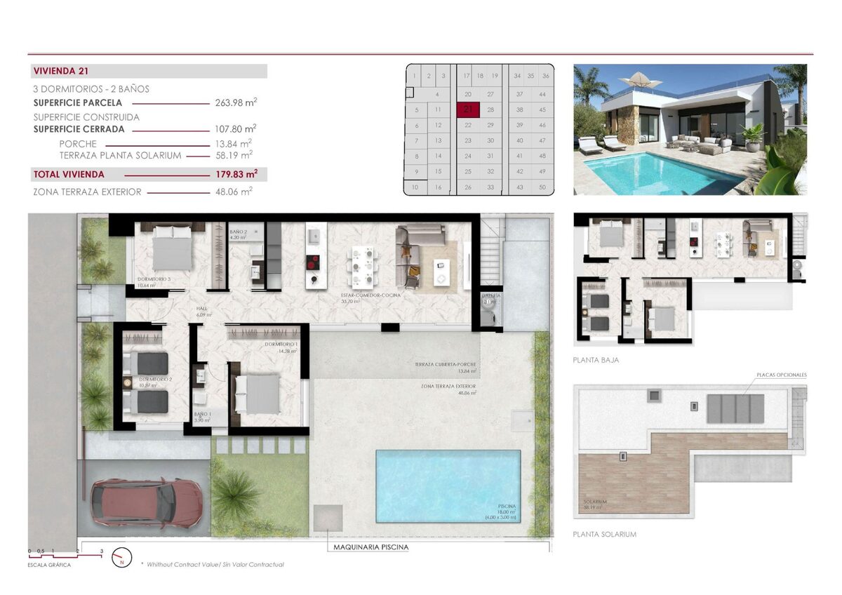 Villa with 3 bedrooms, 107m² in Ciudad Quesada, Spain [ID: 0137-N8544]
