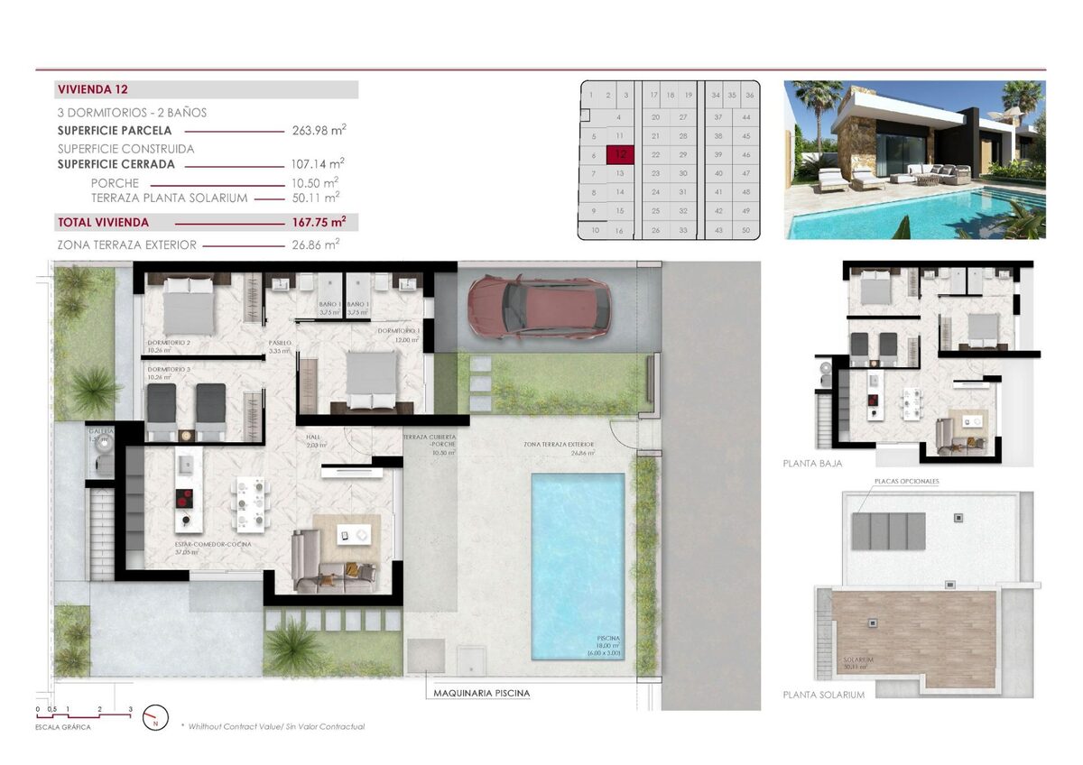 Villa with 3 bedrooms, 107m² in Ciudad Quesada, Spain [ID: 0137-N8545]