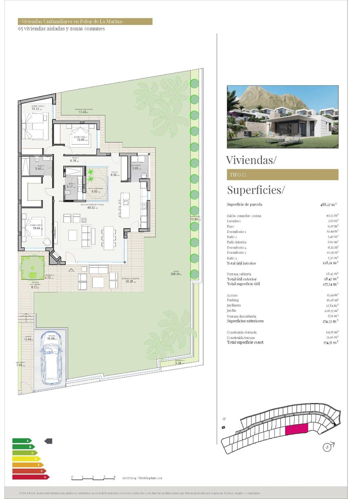 Villa with 3 bedrooms, 174m² in Polop, Spain [ID: 0137-N8510]