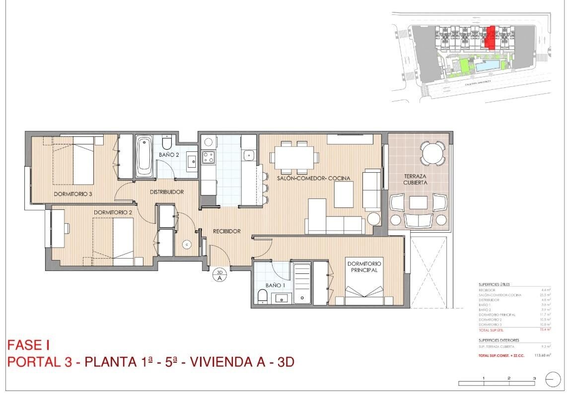 Apartment with 3 bedrooms, 112m² in Aguilas, Spain [ID: 0137-N8507]