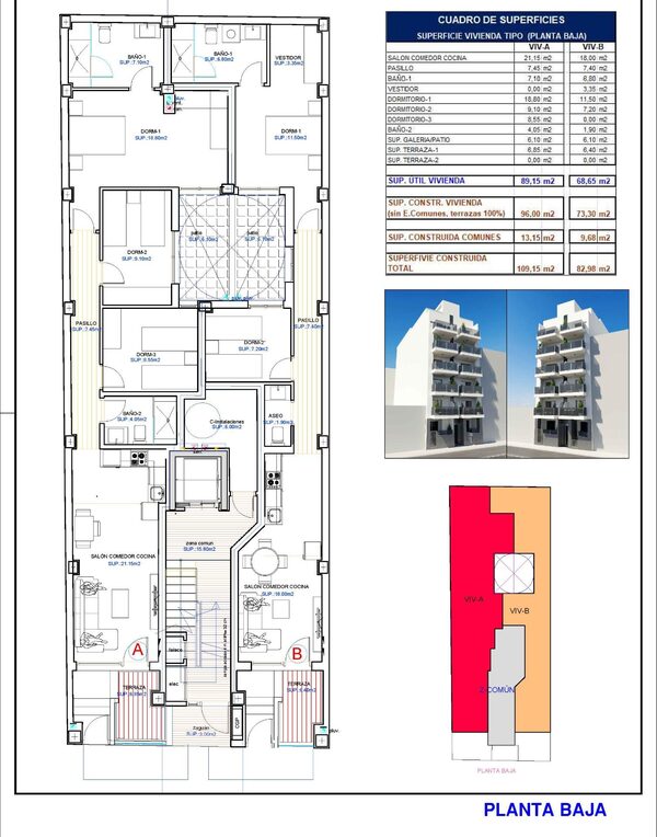 Apartament w Torrevieja, Hiszpania, 96m² - obraz 13