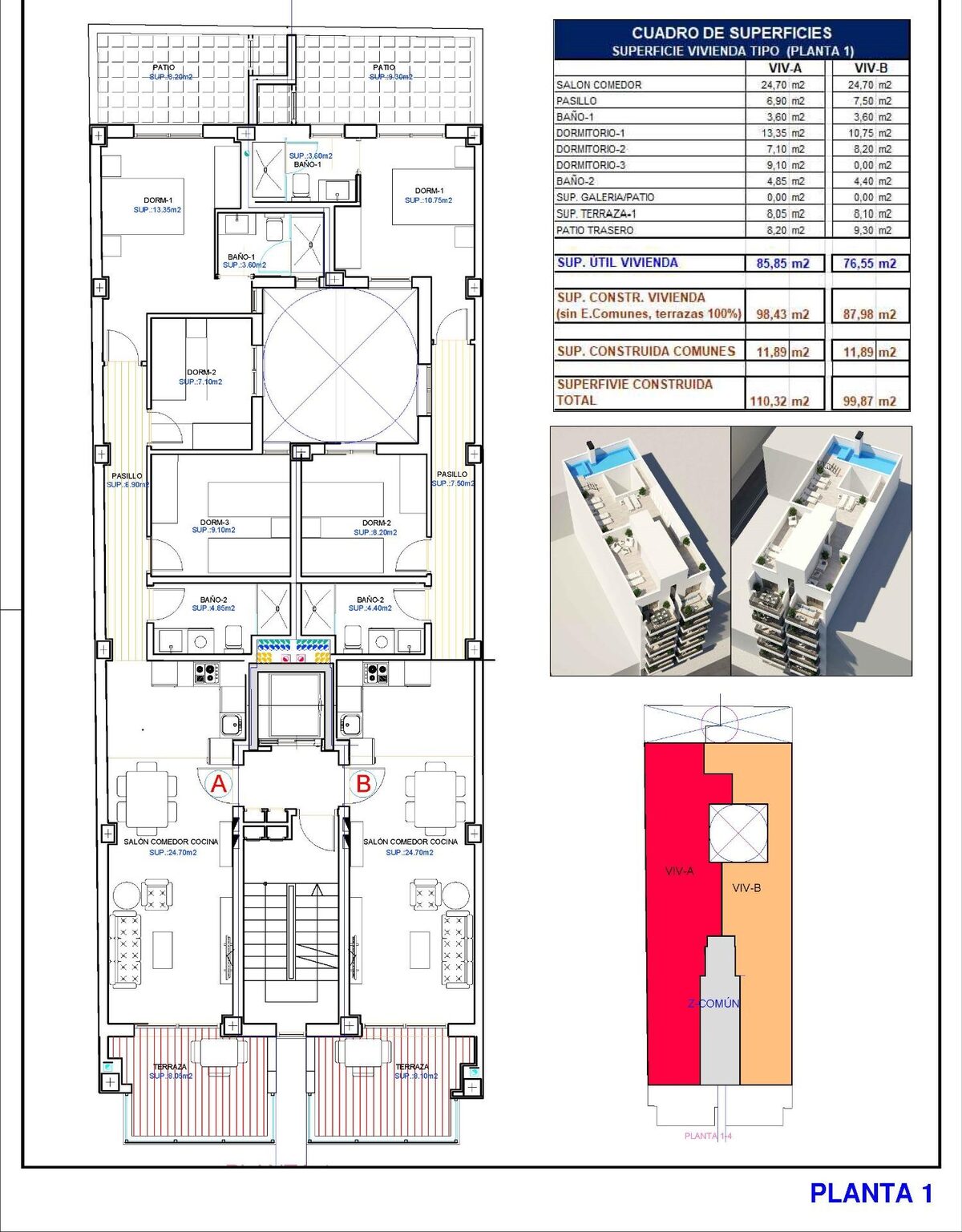 Apartament z 3 sypialniami, 98m² w Torrevieja, Hiszpania [ID: 0137-N8500]