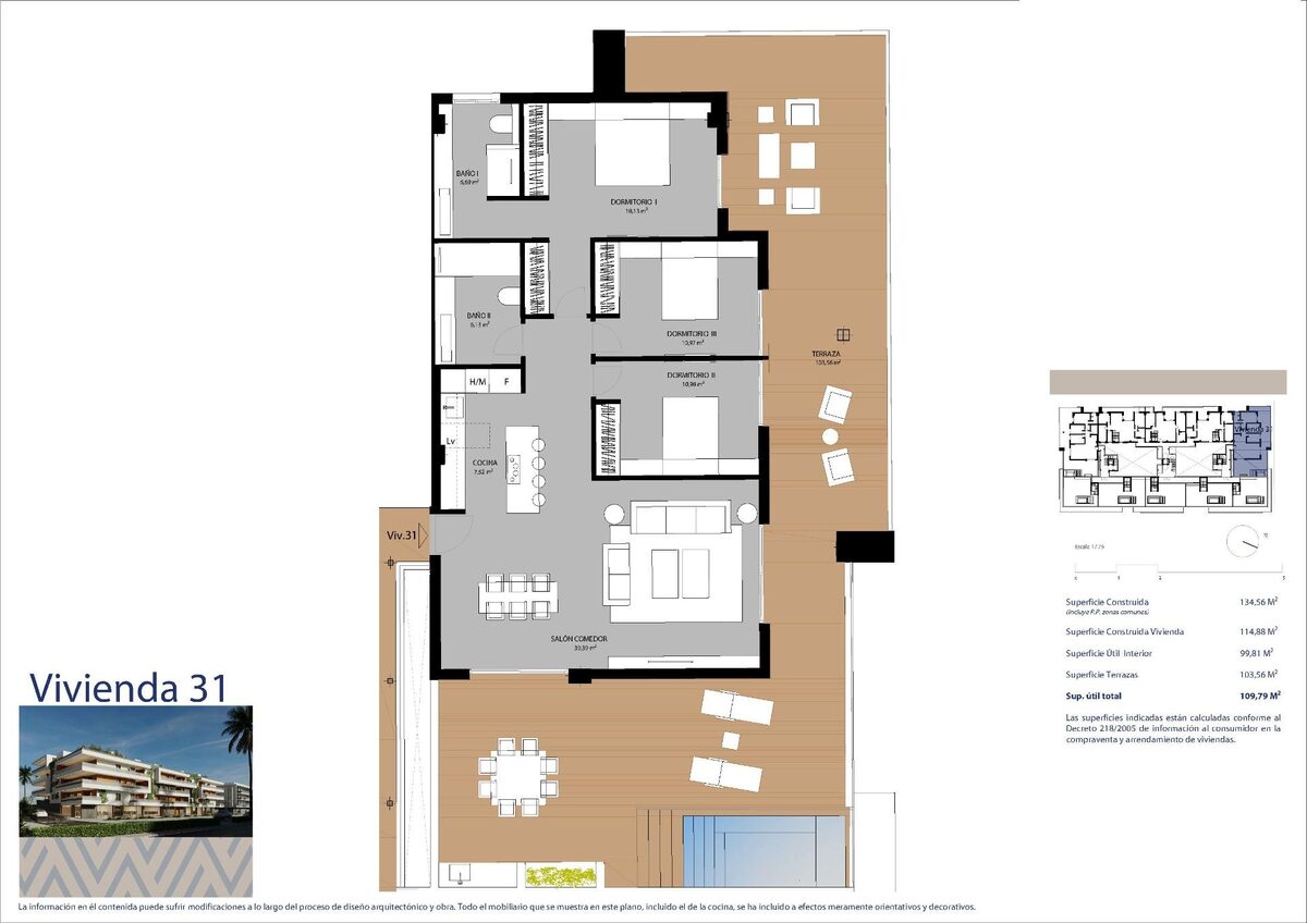 Penthouse z 3 sypialniami, 128m² w San Pedro de Alcantara, Hiszpania [ID: 0137-N8478]