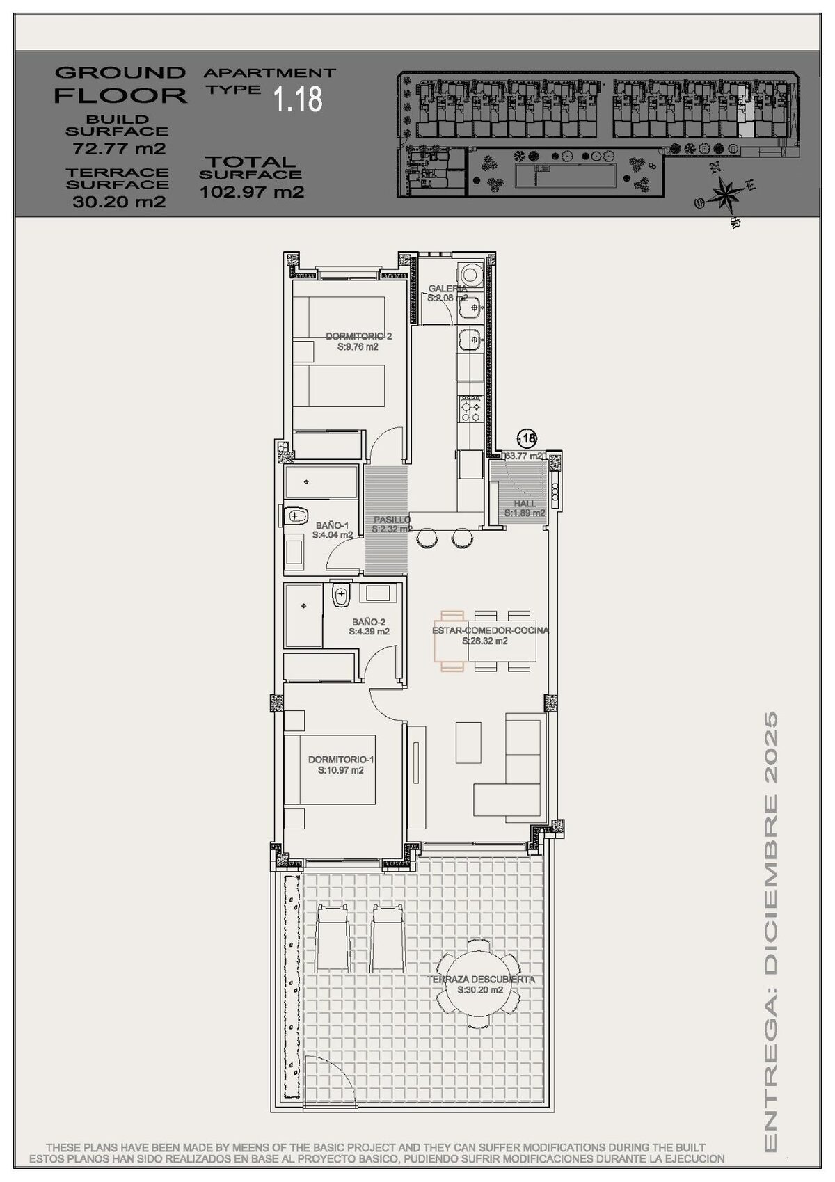 Bungalow z 2 sypialniami, 72m² w Torrevieja, Hiszpania [ID: 0137-N8462]