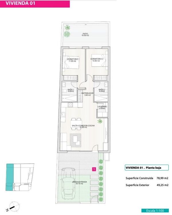 Бунгало в Сан-Педро-дель-Пинатар, Испания, 74м² - изображение 21