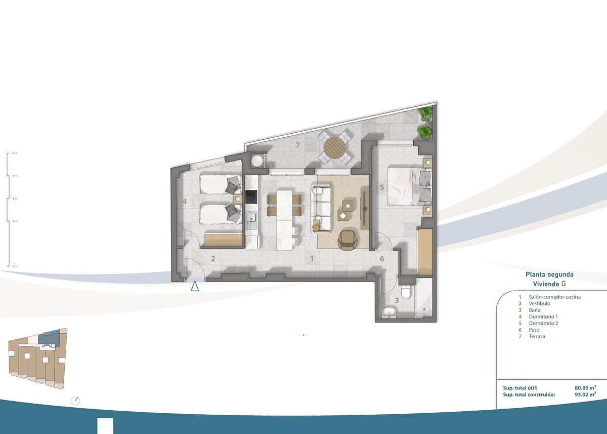 Пентхаус з 2 спальнями, 78м² в Сан-Педро-дель-Пінатар, Іспанія [ID: 0137-N8380]