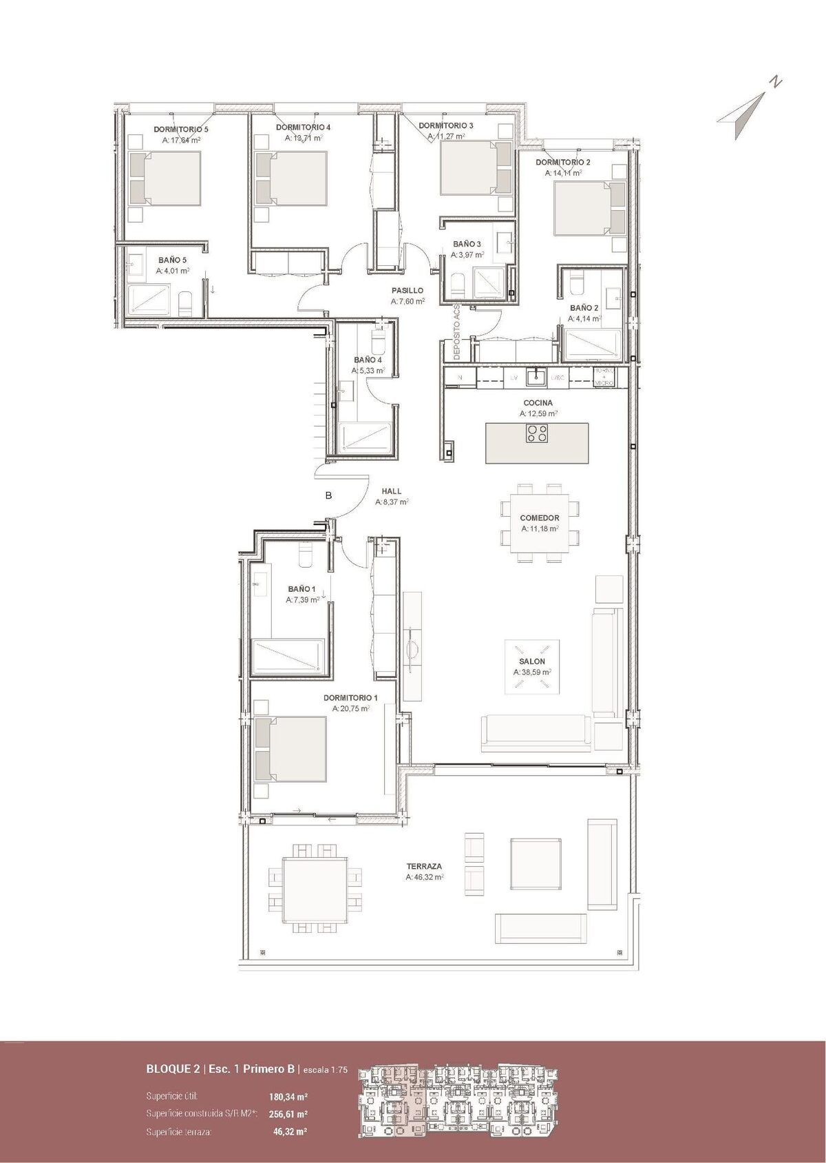 Квартира з 5 спальнями, 256м² в Естепона, Іспанія [ID: 0137-N8361]