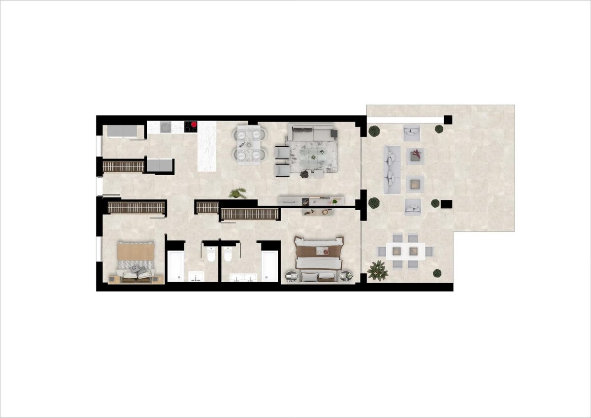 Apartament z 2 sypialniami, 103m² w Benahavís, Hiszpania [ID: 0137-N8229]