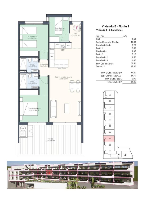 Квартира в Бенихофар, Испания, 84м² - изображение 33