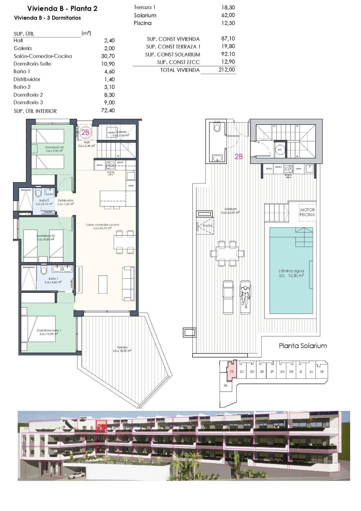 Пентхаус с 3 спальнями, 87м² в Бенихофар, Испания [ID: 0137-N8206]