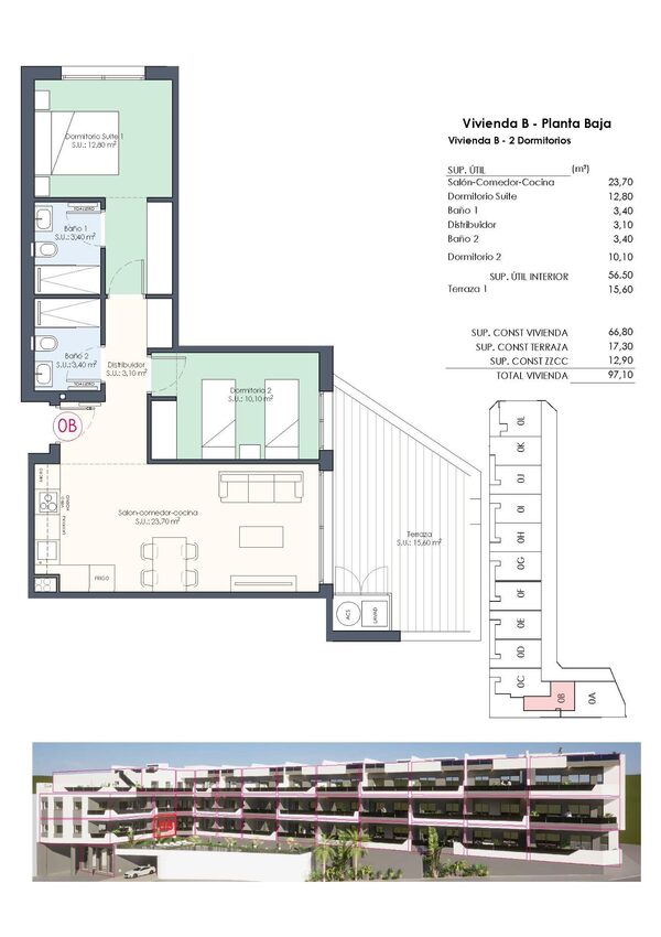 Квартира в Бенихофар, Испания, 66м² - изображение 33