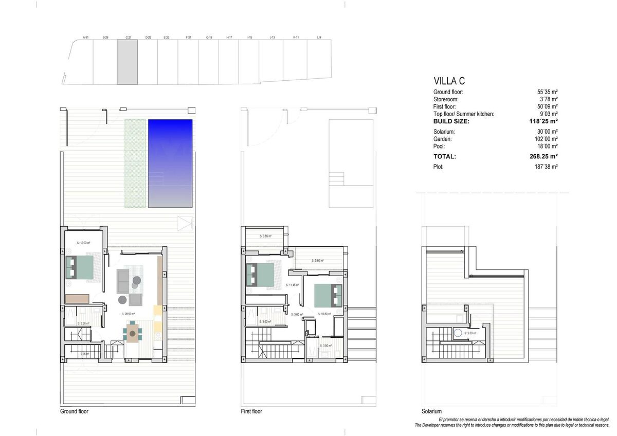 Willa z 3 sypialniami, 118m² w Los Alcazares, Hiszpania [ID: 0137-N8198]