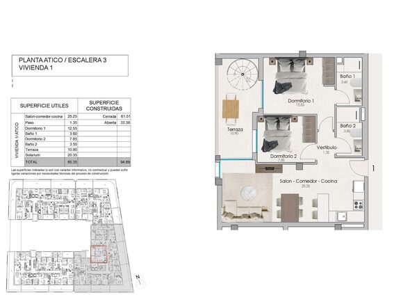 Пентхаус в Санта-Пола, Испания, 94м² - изображение 6