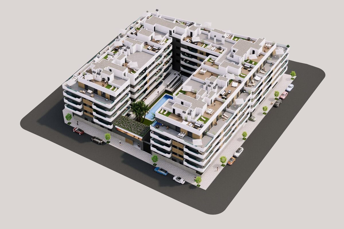 Penthouse z 2 sypialniami, 94m² w Santa Pola, Hiszpania [ID: 0137-N8188]
