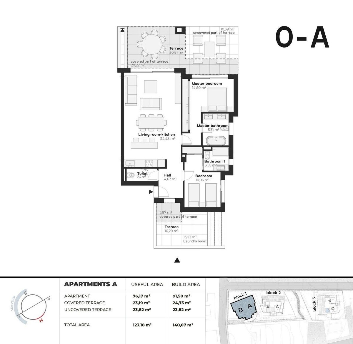 Apartment with 2 bedrooms, 91m² in Estepona, Spain [ID: 0137-N8135]