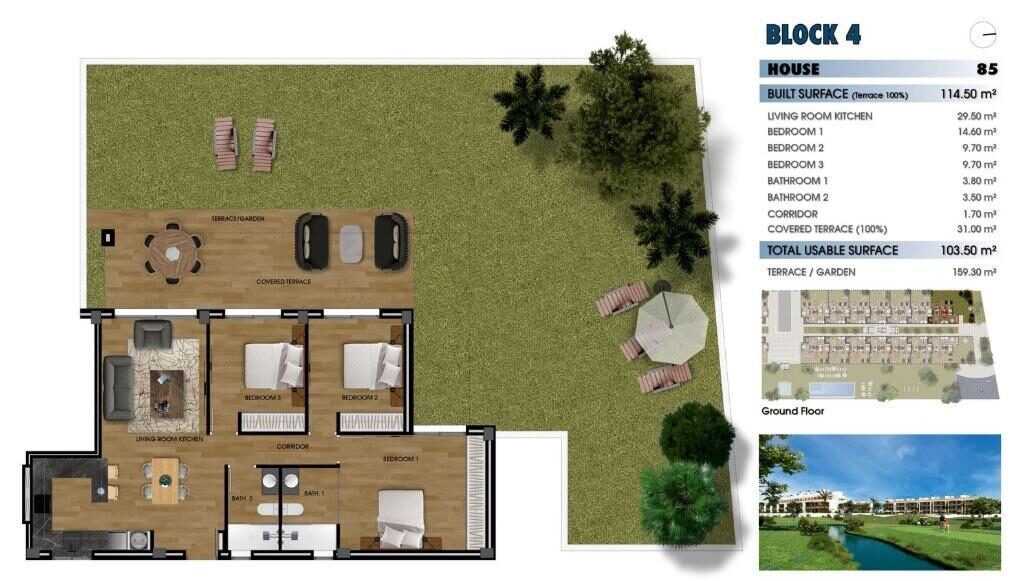 Apartament z 3 sypialniami, 105m² w Los Alcazares, Hiszpania [ID: 0137-N8127]