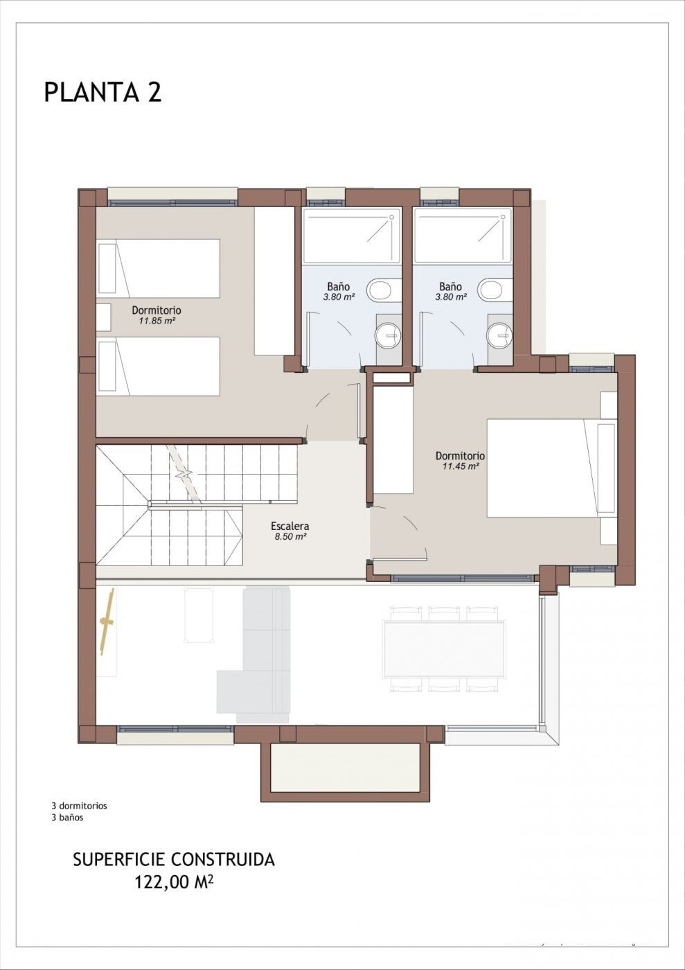 Вилла с 3 спальнями, 125м² в Вера, Испания [ID: 0137-N6255]