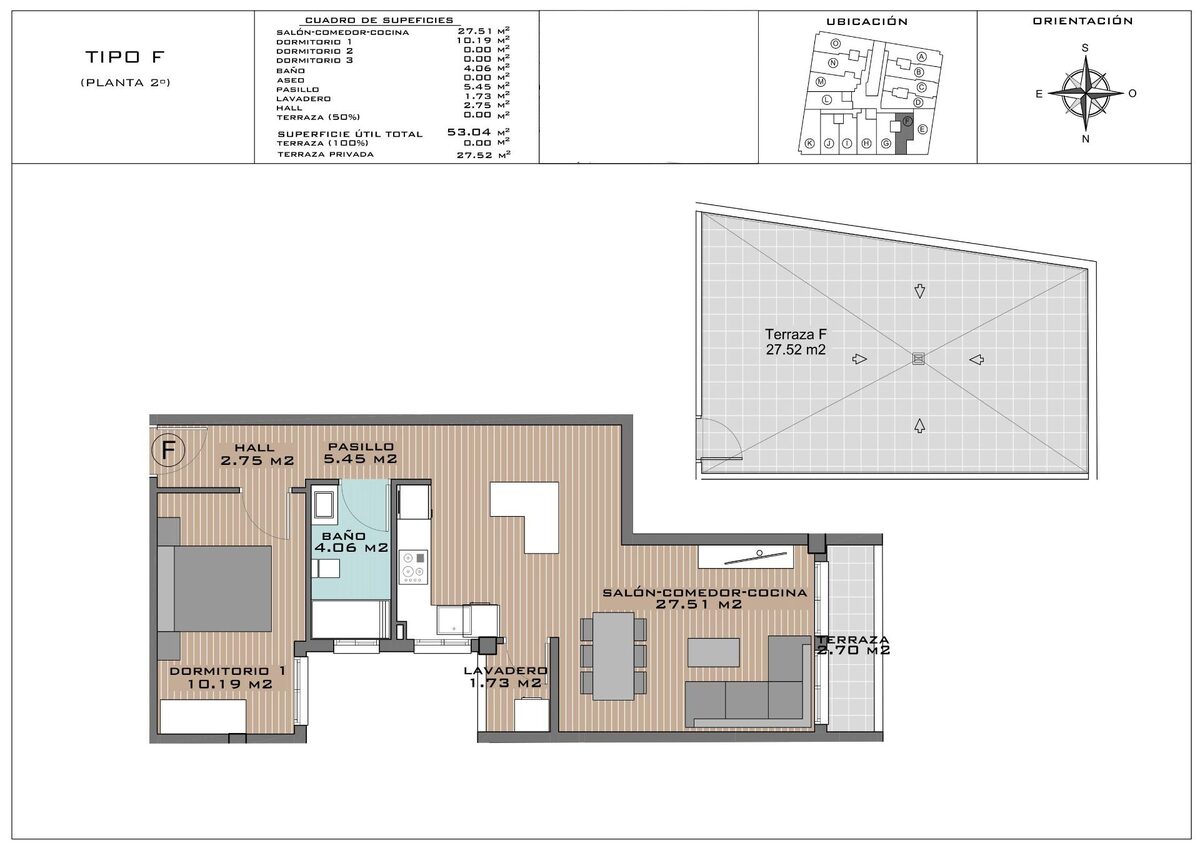 Penthouse with 1 bedroom, 57m² in Algorfa, Spain [ID: 0137-N8099]