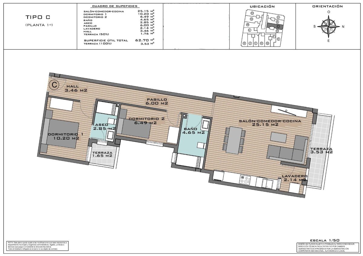 Apartment with 2 bedrooms, 64m² in Algorfa, Spain [ID: 0137-N8097]