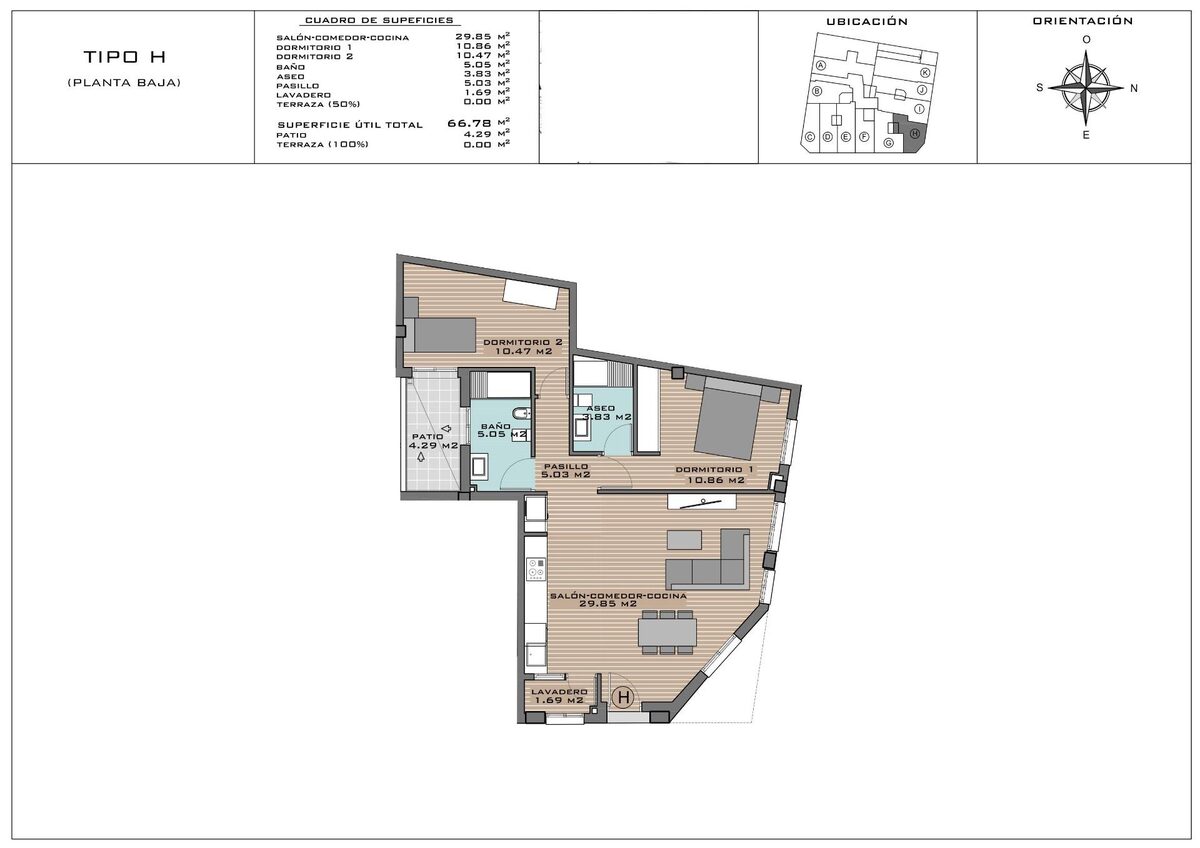 Apartment with 2 bedrooms, 65m² in Algorfa, Spain [ID: 0137-N8094]