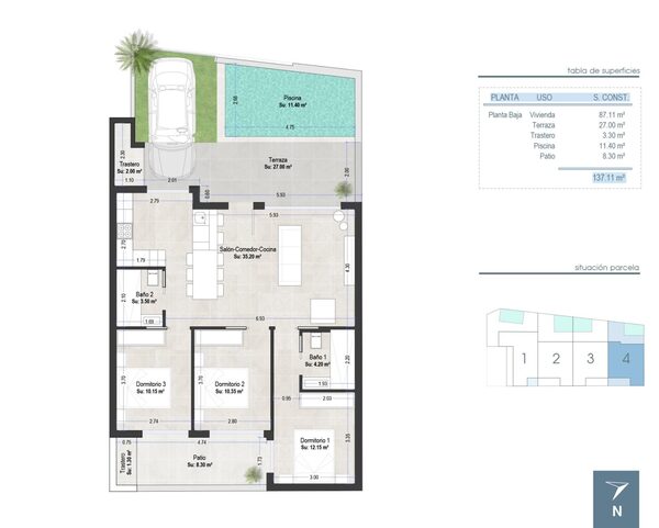 Бунгало в Сан-Педро-дель-Пинатар, Испания, 87м² - изображение 6