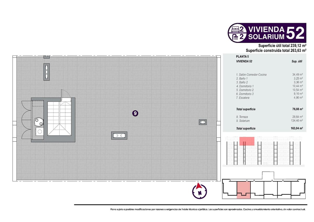 Penthouse z 3 sypialniami, 96m² w Torrevieja, Hiszpania [ID: 0137-N8104]
