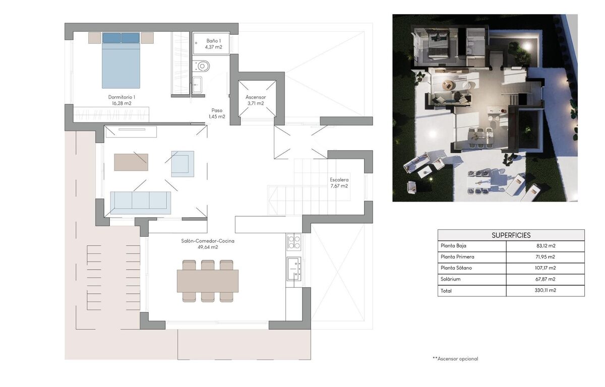 Вилла с 3 спальнями, 155м² в Финестрат, Испания [ID: 0137-N8058]
