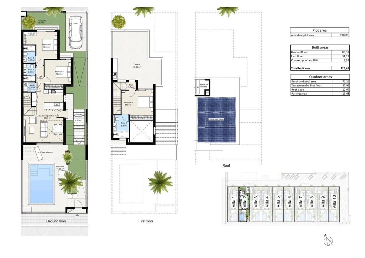 Villa with 3 bedrooms, 128m² in Los Nietos, Spain [ID: 0137-N8054]
