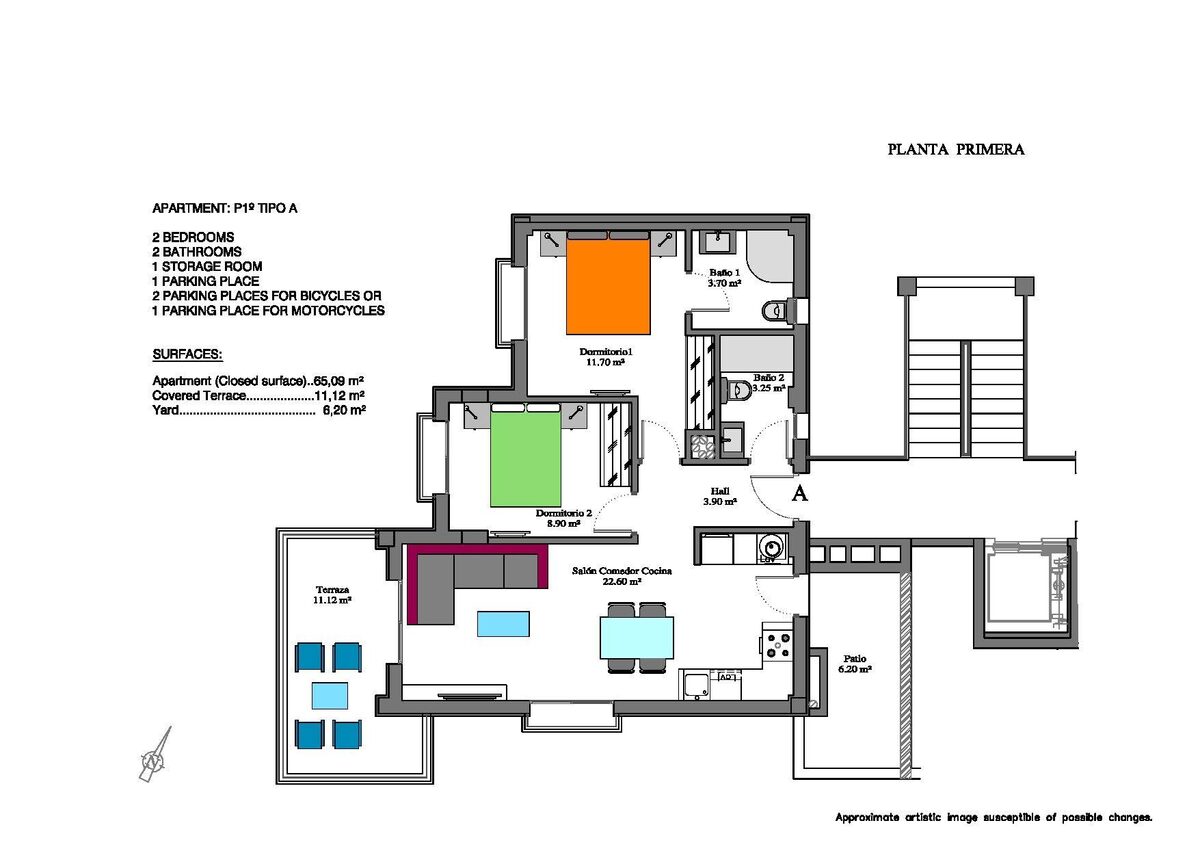 Квартира з 2 спальнями, 65м² в Оріуела Коста, Іспанія [ID: 0137-N2226]