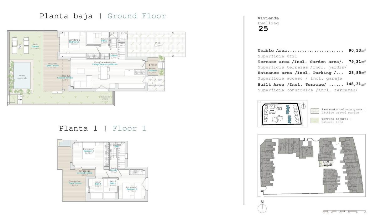 Dom szeregowy z 3 sypialniami, 115m² w el-verger, Hiszpania [ID: 0137-N8026]