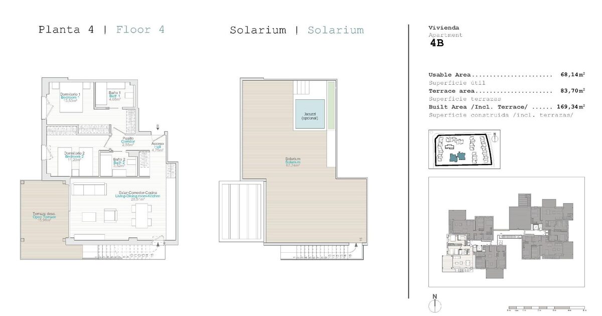 Penthouse z 2 sypialniami, 80m² w el-verger, Hiszpania [ID: 0137-N8028]