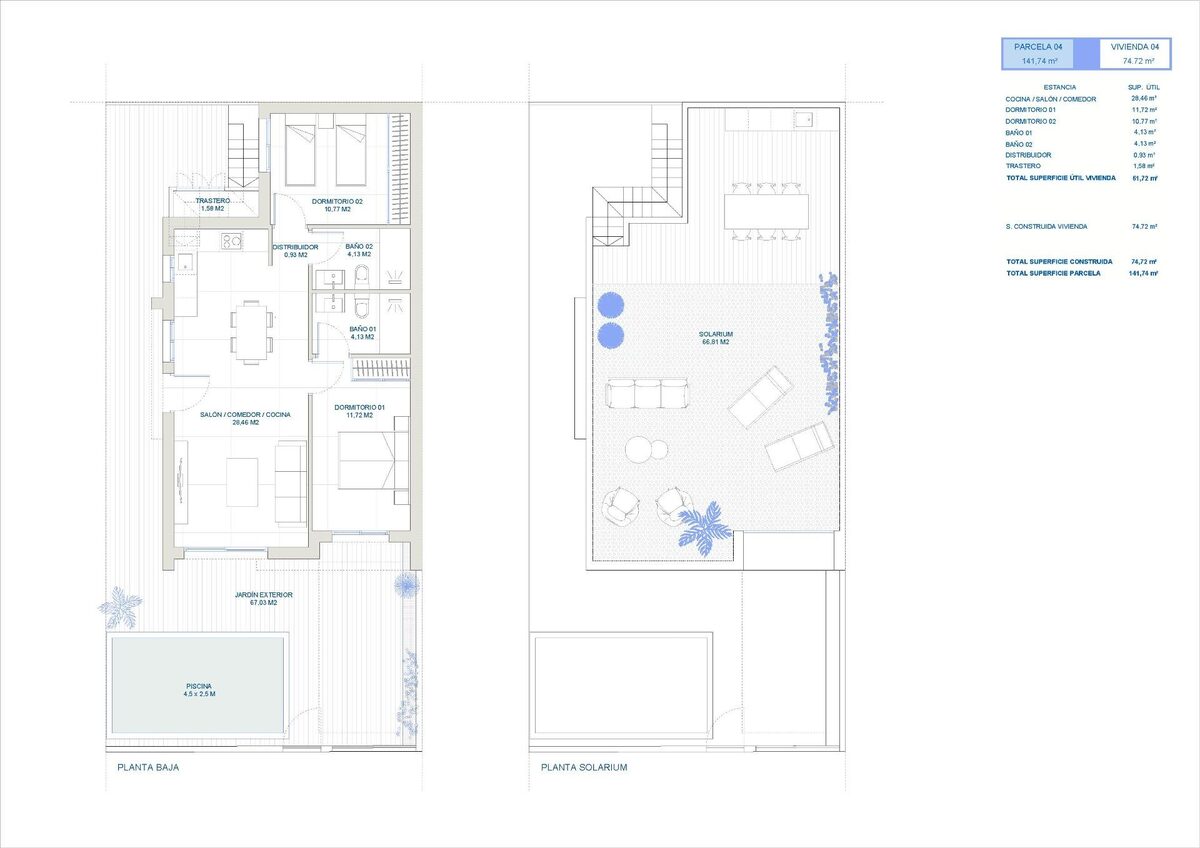 Вілла з 2 спальнями, 74м² в Торре-Пачеко, Іспанія [ID: 0137-N8003]