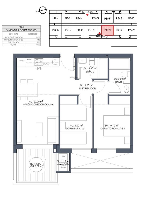 Квартира в Бенихофар, Испания, 61м² - изображение 14