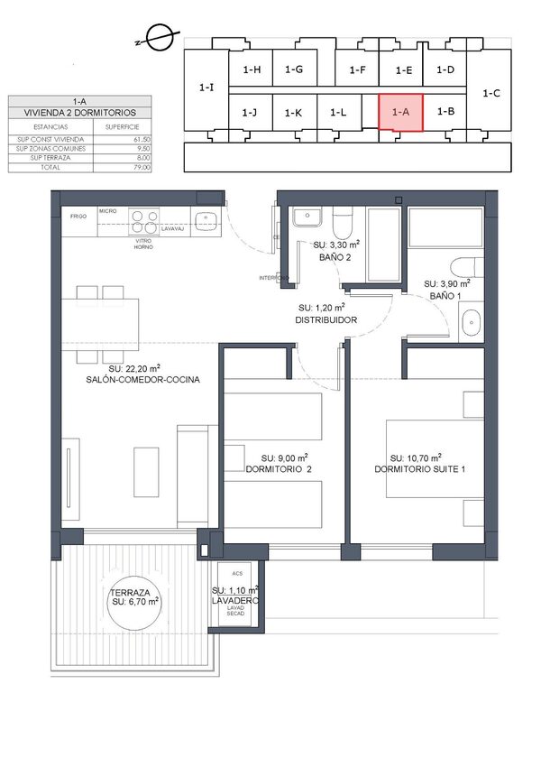 Квартира в Бенихофар, Испания, 61м² - изображение 14