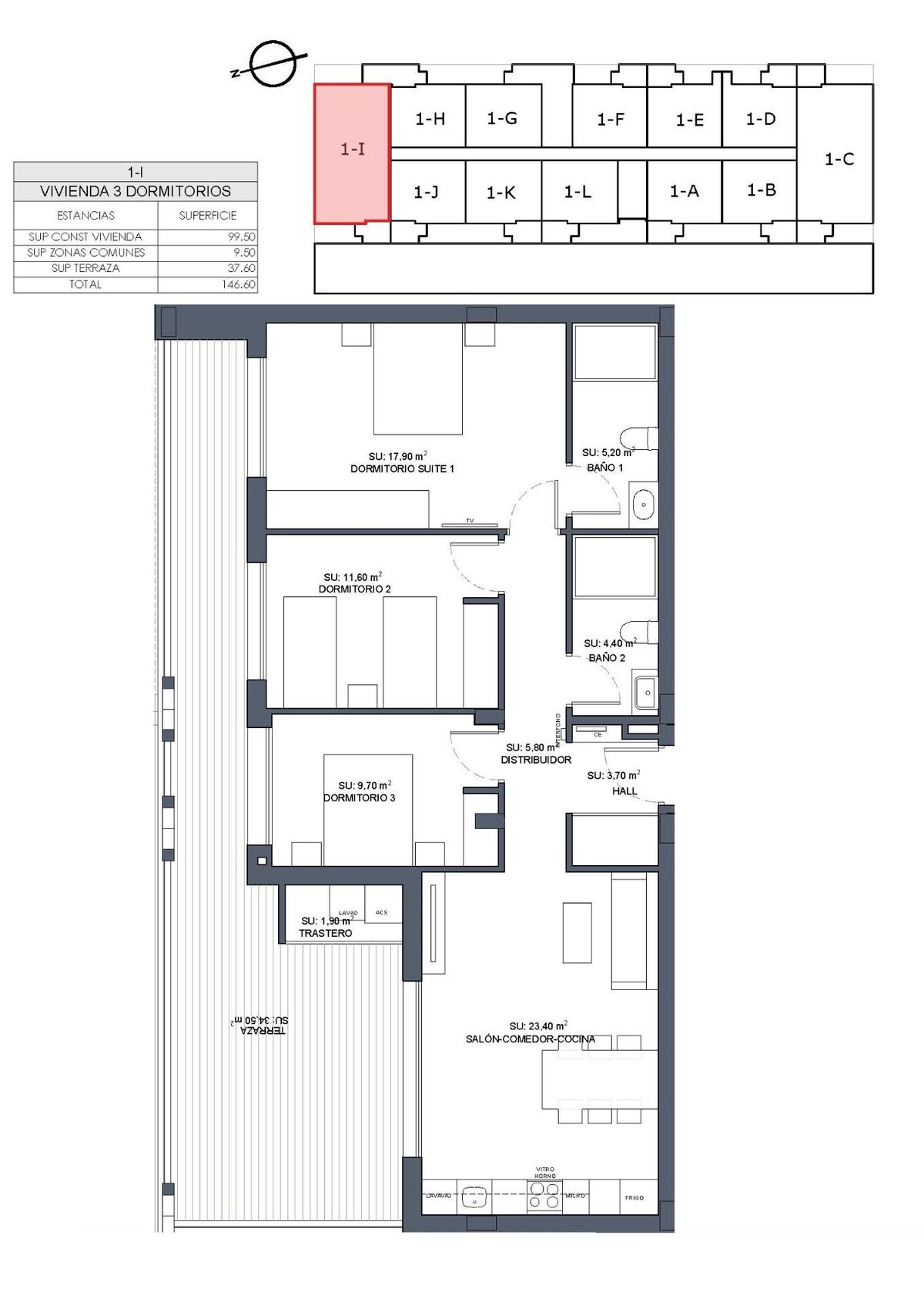Apartment with 3 bedrooms, 91m² in Benijofar, Spain [ID: 0137-N7981]
