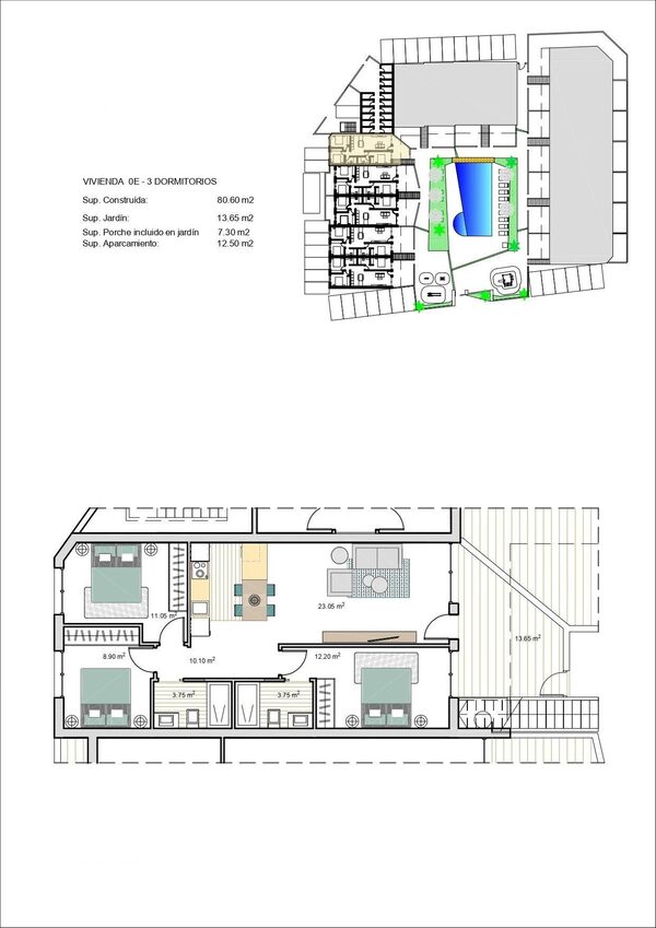 Бунгало в Торре-Пачеко, Испания, 80м² - изображение 16