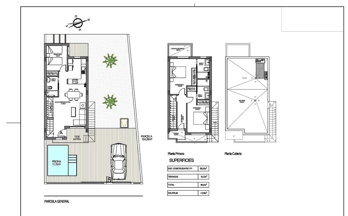 Willa z 3 sypialniami, 105m² w Torrevieja, Hiszpania [ID: 0137-N7949]