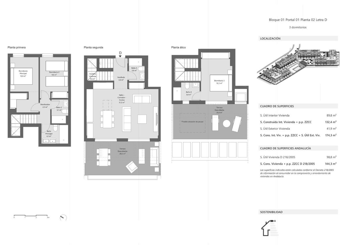 Penthouse z 3 sypialniami, 121m² w Estepona, Hiszpania [ID: 0137-N7857]