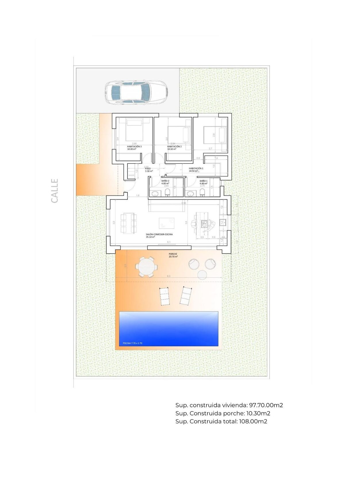 Villa with 3 bedrooms, 108m² in Монфорте-дель-Сід, Spain [ID: 0137-N7878]