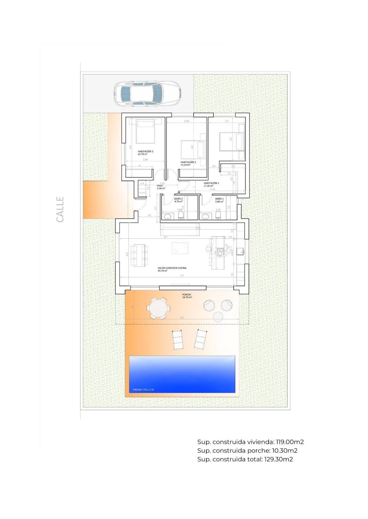 Villa with 3 bedrooms, 129m² in Монфорте-дель-Сід, Spain [ID: 0137-N7879]