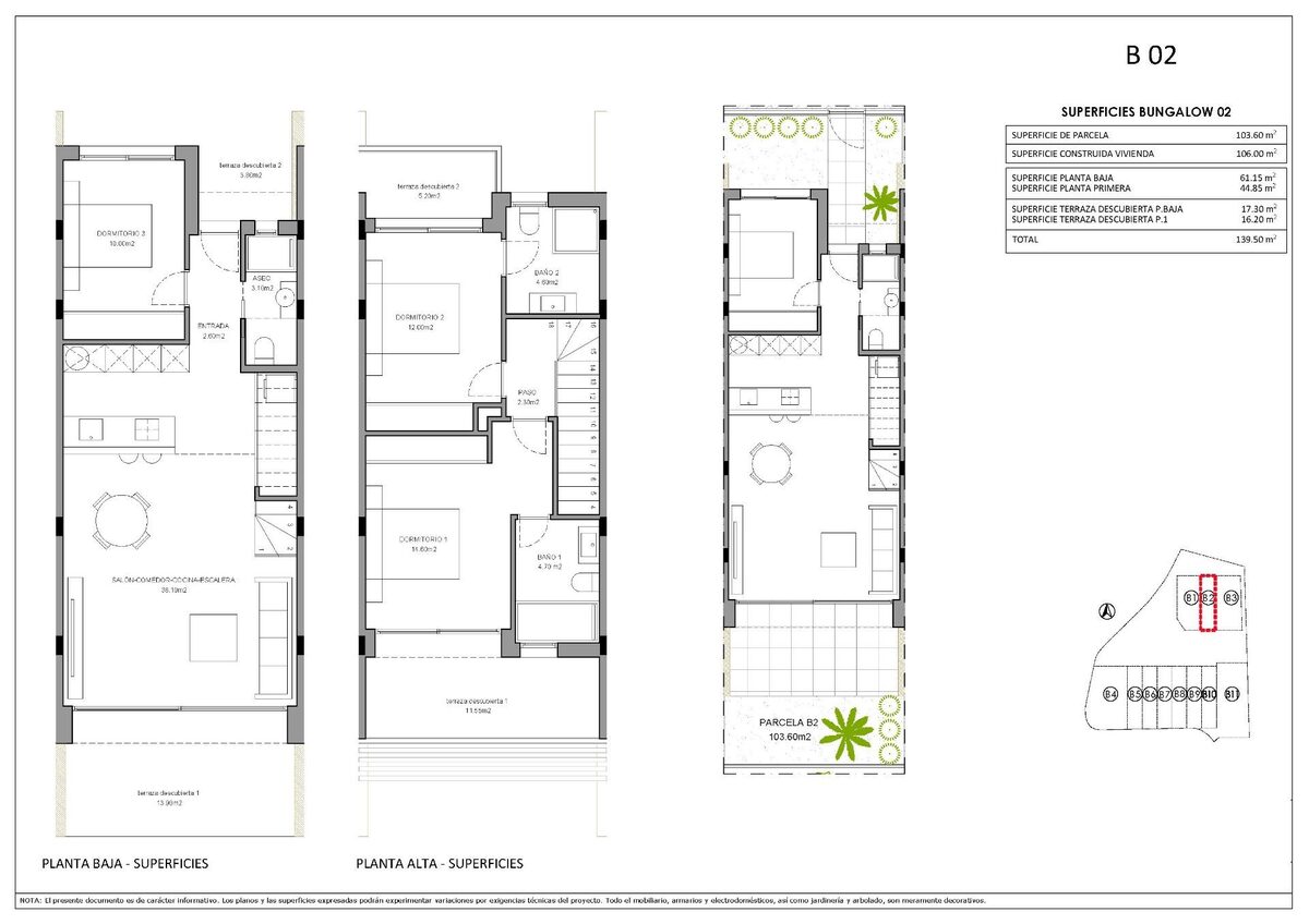 Таунхаус с 3 спальнями, 106м² в Финестрат, Испания [ID: 0137-N7869]