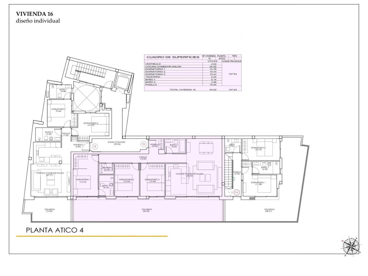 Пентхаус с 3 спальнями, 108м² в Торревьеха, Испания [ID: 0137-N7845]