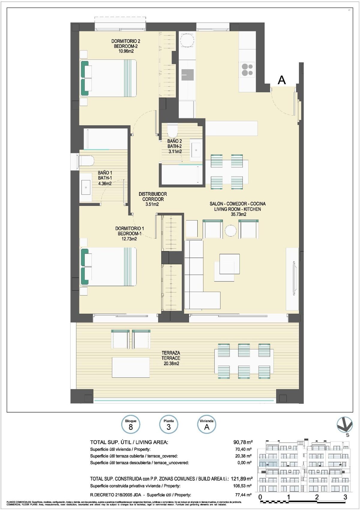 Apartment with 2 bedrooms, 112m² in Casares, Spain [ID: 0137-N7837]