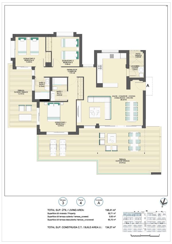 Пентхаус в Касарес, Испания, 134м² - изображение 18
