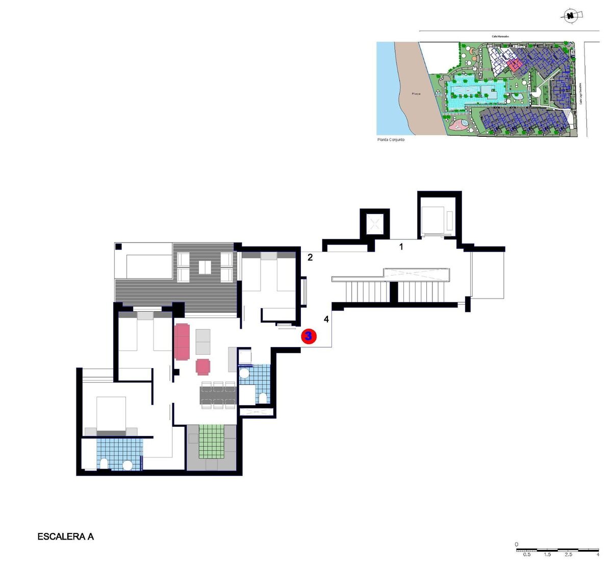 Apartament z 3 sypialniami, 91m² w Denia, Hiszpania [ID: 0137-N6093]
